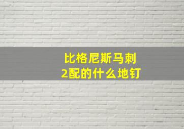 比格尼斯马刺2配的什么地钉