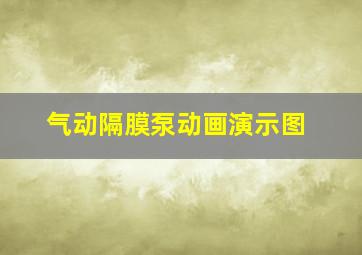 气动隔膜泵动画演示图