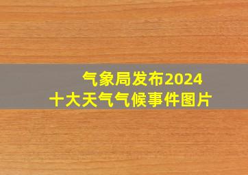 气象局发布2024十大天气气候事件图片