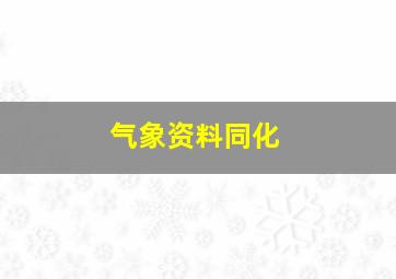 气象资料同化