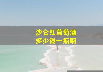 沙仑红葡萄酒多少钱一瓶啊