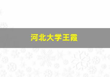 河北大学王霞