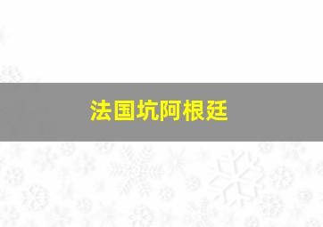 法国坑阿根廷