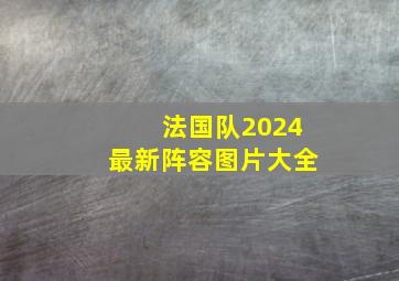 法国队2024最新阵容图片大全