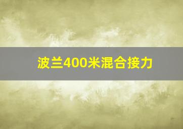 波兰400米混合接力