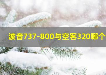 波音737-800与空客320哪个大