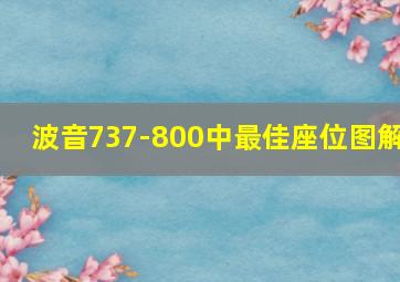 波音737-800中最佳座位图解