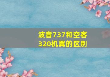 波音737和空客320机翼的区别