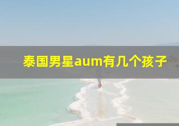 泰国男星aum有几个孩子