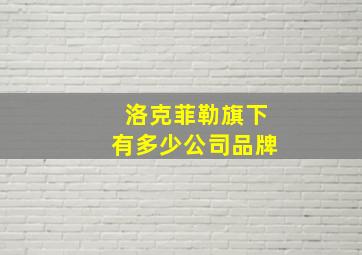 洛克菲勒旗下有多少公司品牌