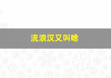 流浪汉又叫啥