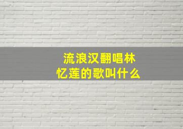 流浪汉翻唱林忆莲的歌叫什么