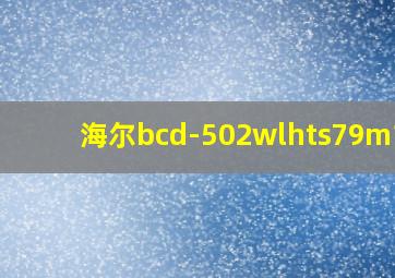 海尔bcd-502wlhts79m1u1