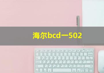 海尔bcd一502