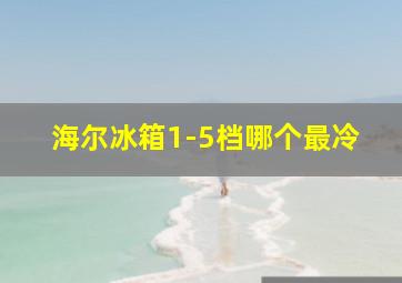 海尔冰箱1-5档哪个最冷