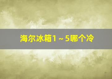 海尔冰箱1～5哪个冷