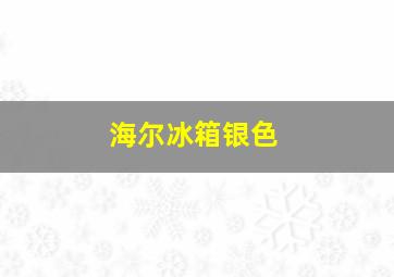 海尔冰箱银色