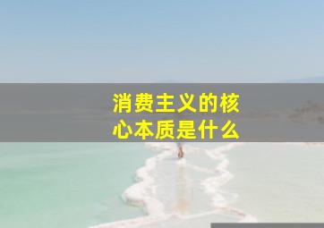 消费主义的核心本质是什么