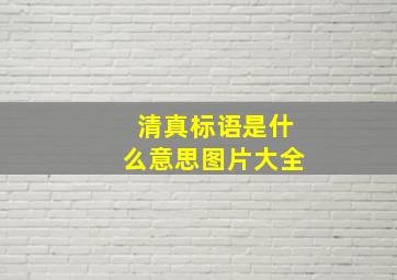 清真标语是什么意思图片大全