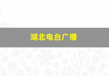 湖北电台广播