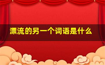 漂流的另一个词语是什么