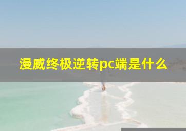 漫威终极逆转pc端是什么