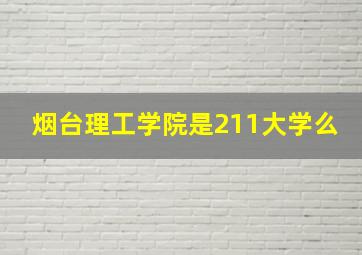 烟台理工学院是211大学么