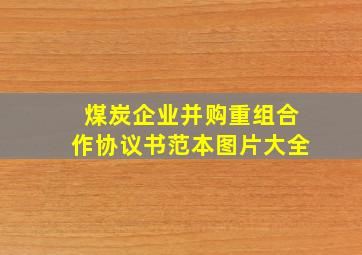 煤炭企业并购重组合作协议书范本图片大全