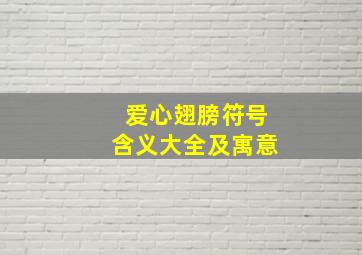 爱心翅膀符号含义大全及寓意