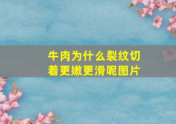 牛肉为什么裂纹切着更嫩更滑呢图片