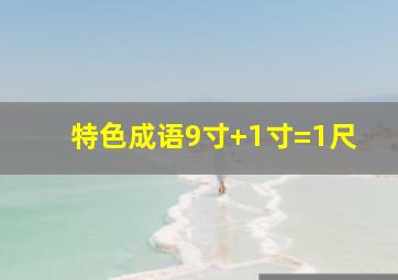 特色成语9寸+1寸=1尺