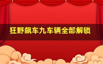 狂野飙车九车辆全部解锁