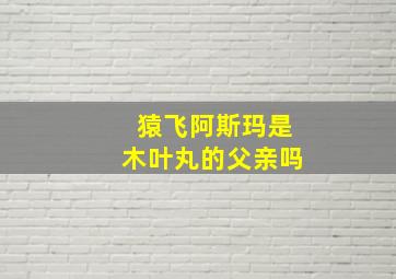 猿飞阿斯玛是木叶丸的父亲吗