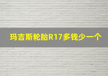 玛吉斯轮胎R17多钱少一个