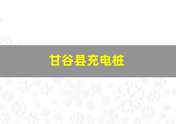 甘谷县充电桩