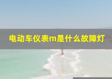 电动车仪表m是什么故障灯