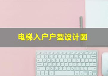 电梯入户户型设计图