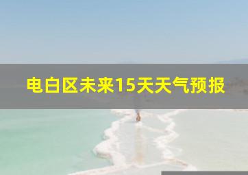 电白区未来15天天气预报