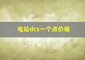 电站dcs一个点价格