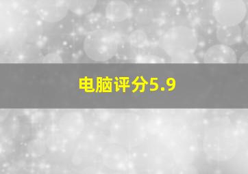 电脑评分5.9