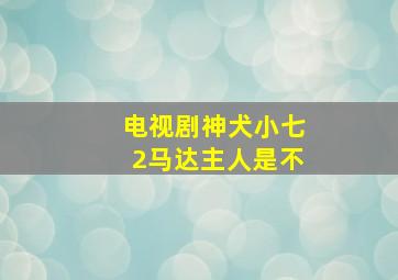 电视剧神犬小七2马达主人是不