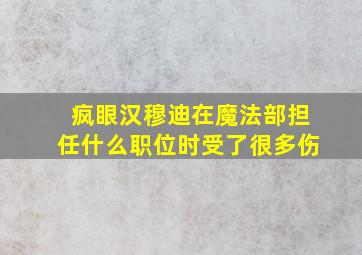 疯眼汉穆迪在魔法部担任什么职位时受了很多伤