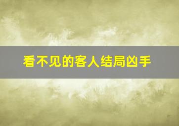 看不见的客人结局凶手