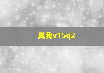 真我v15q2