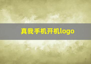 真我手机开机logo