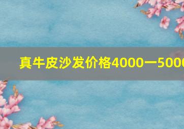 真牛皮沙发价格4000一5000