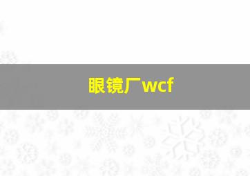 眼镜厂wcf