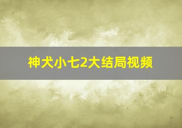 神犬小七2大结局视频