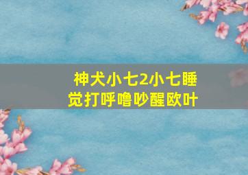 神犬小七2小七睡觉打呼噜吵醒欧叶