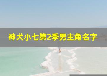 神犬小七第2季男主角名字